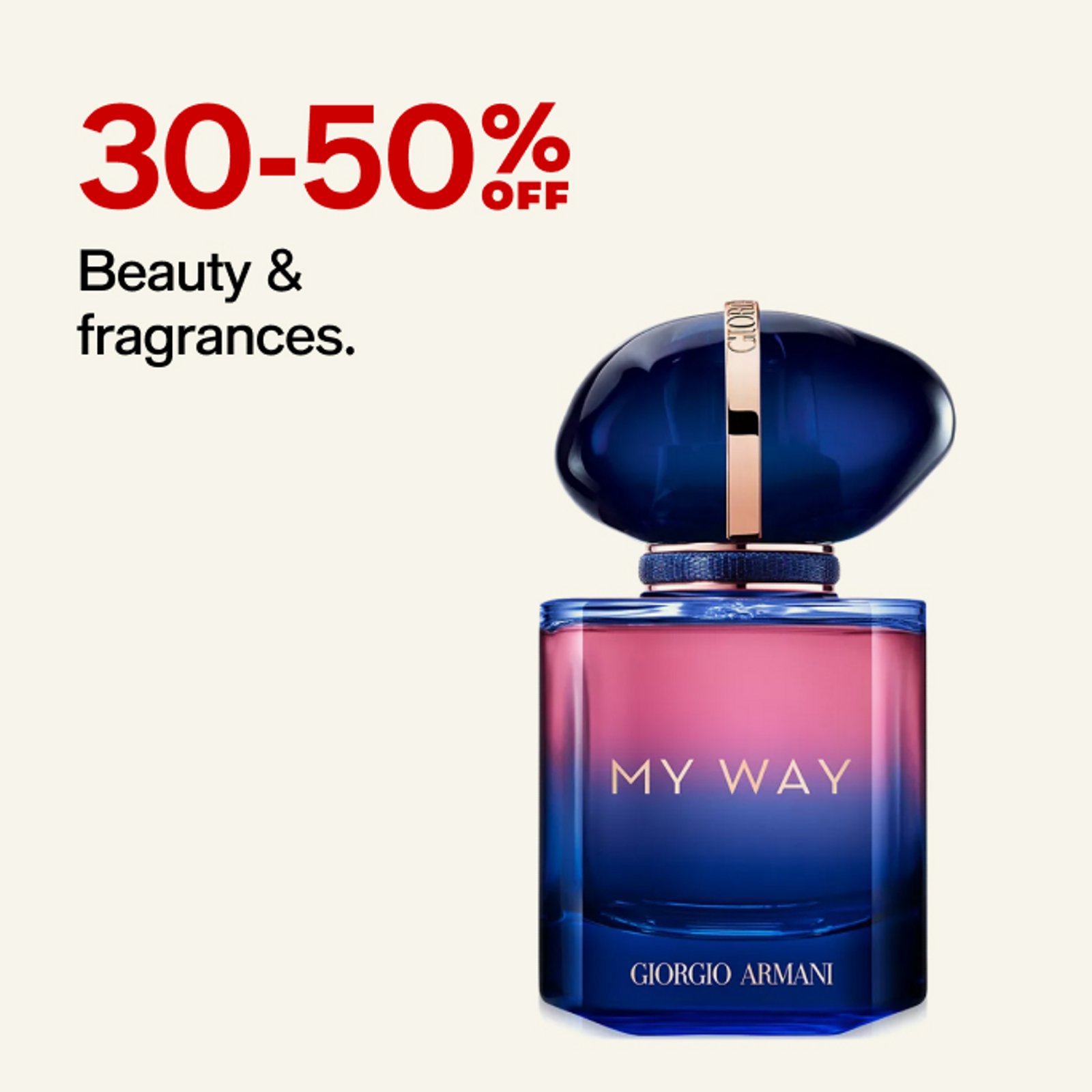 30-50% off Beauty & Fragrance