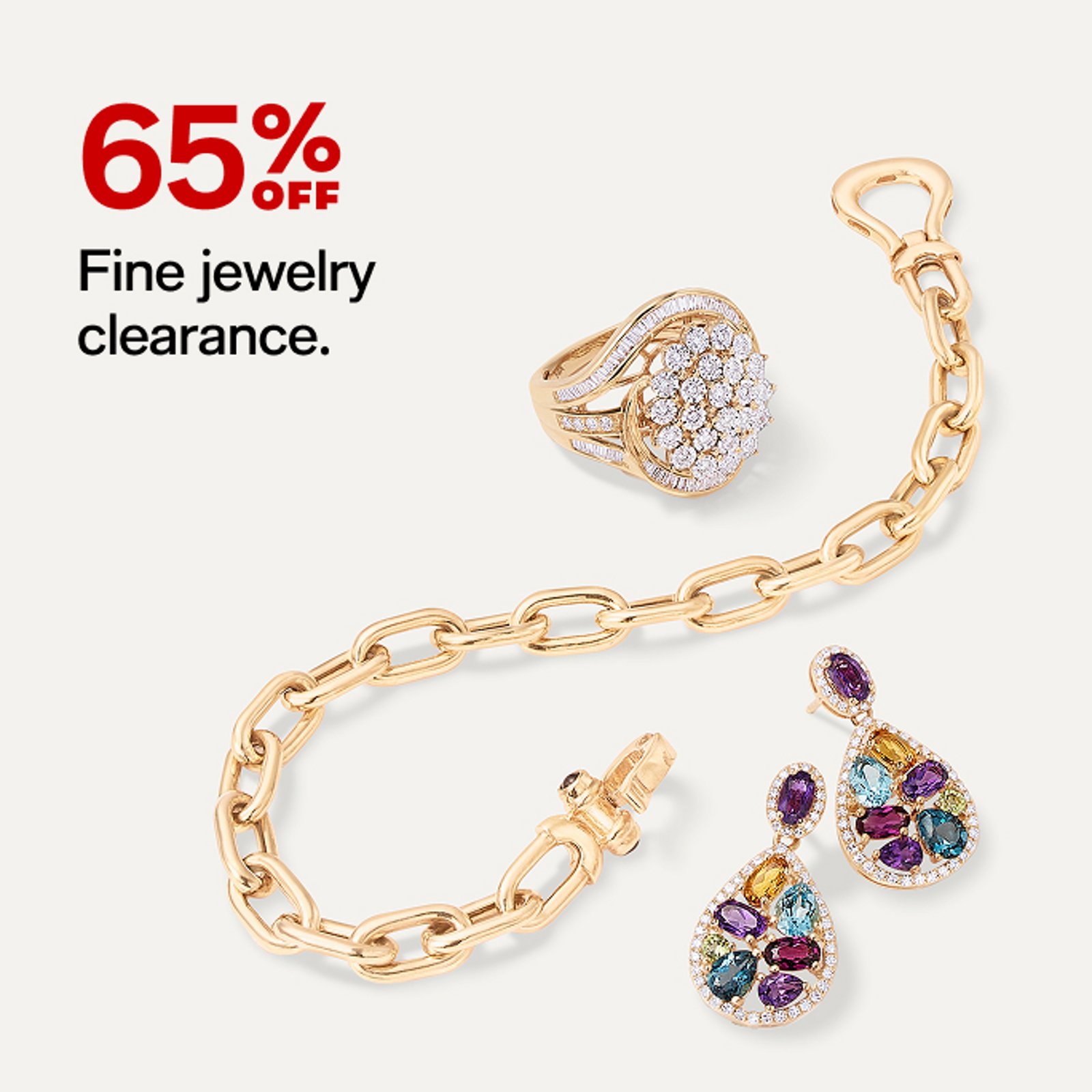 65% OFF Fine jewelry clearance.
