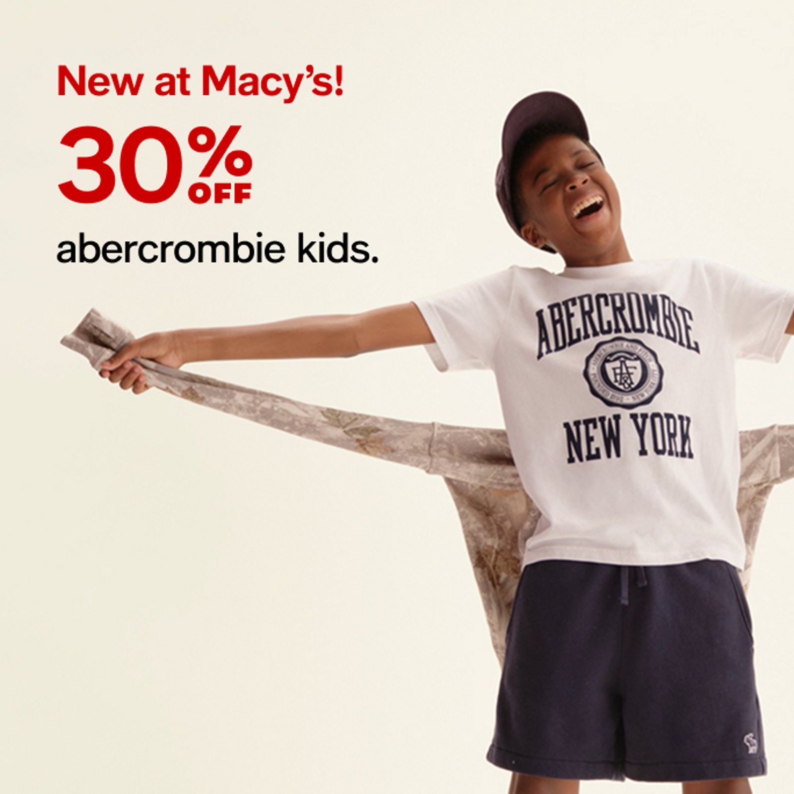 30% off abercrombie kids