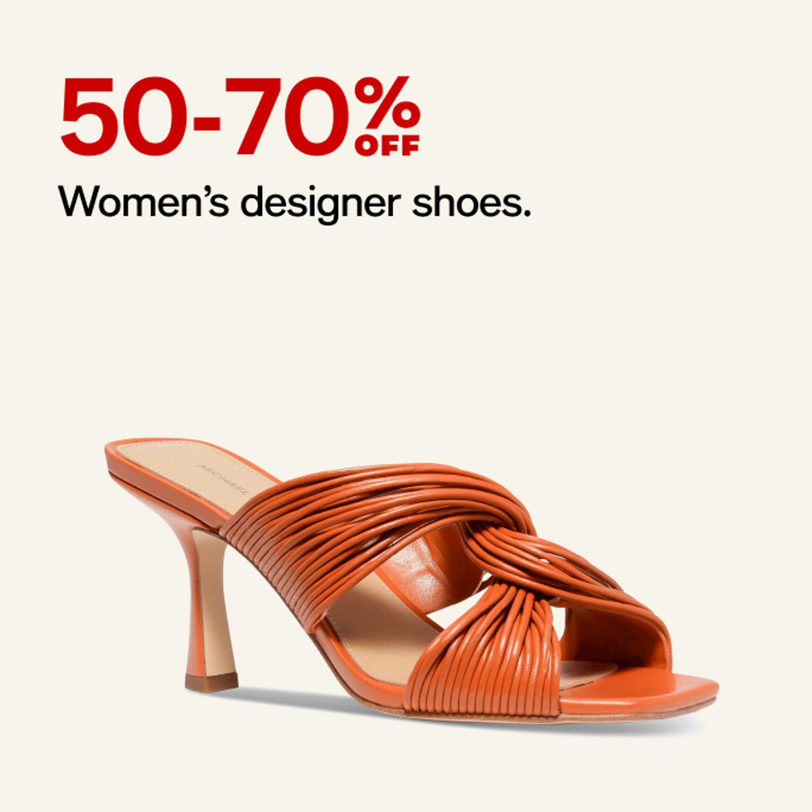 50-70% off women's designer shoes