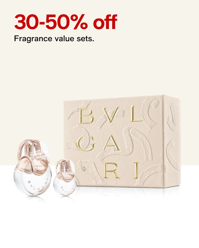 30-50% off Fragrance value sets.