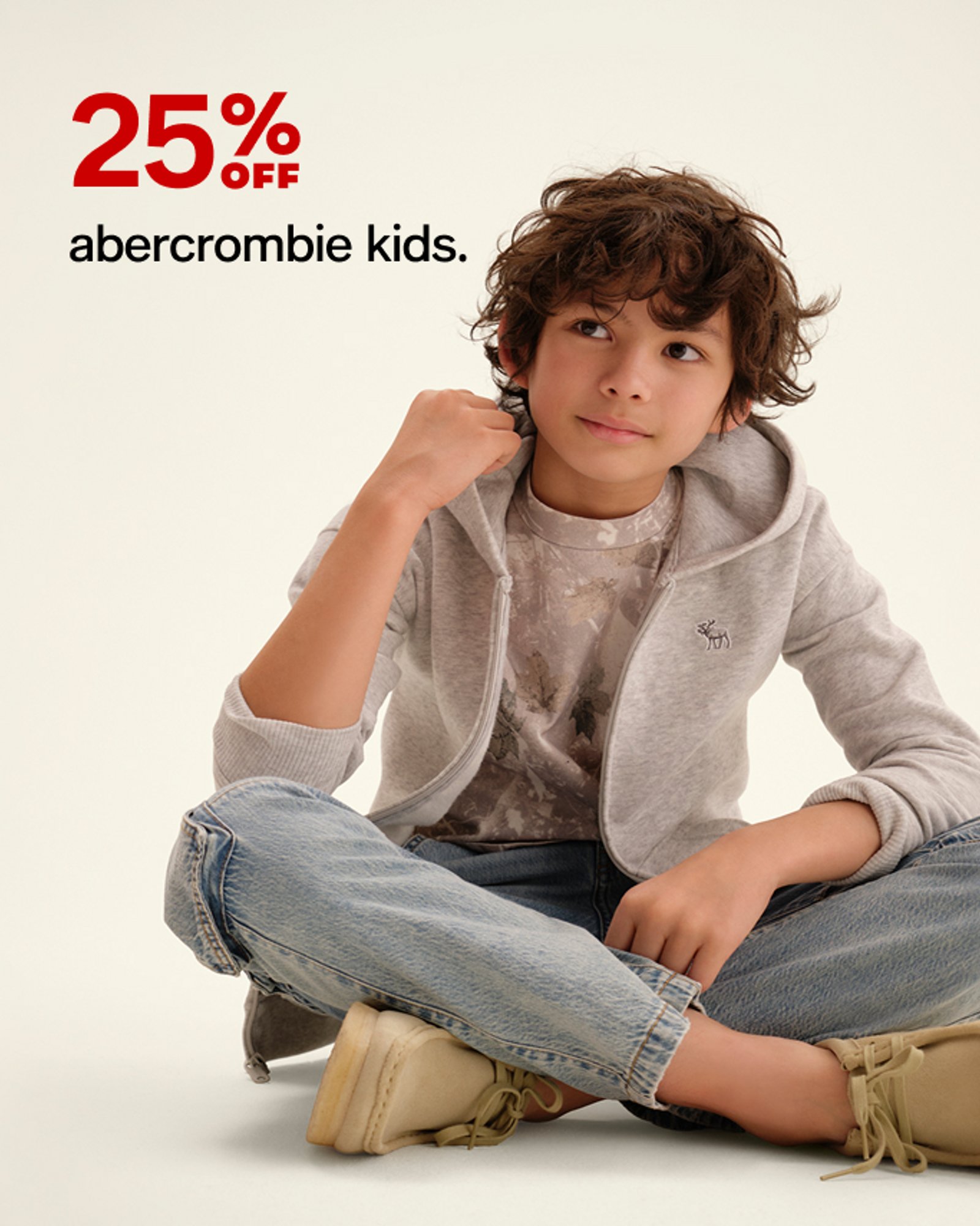 25% off abercrombie kids
