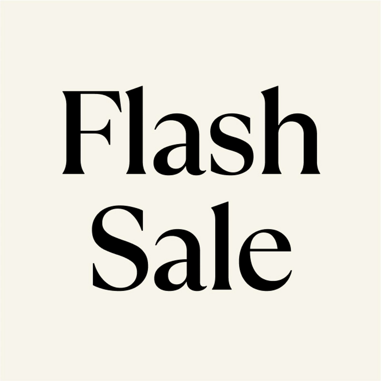 Flash sale