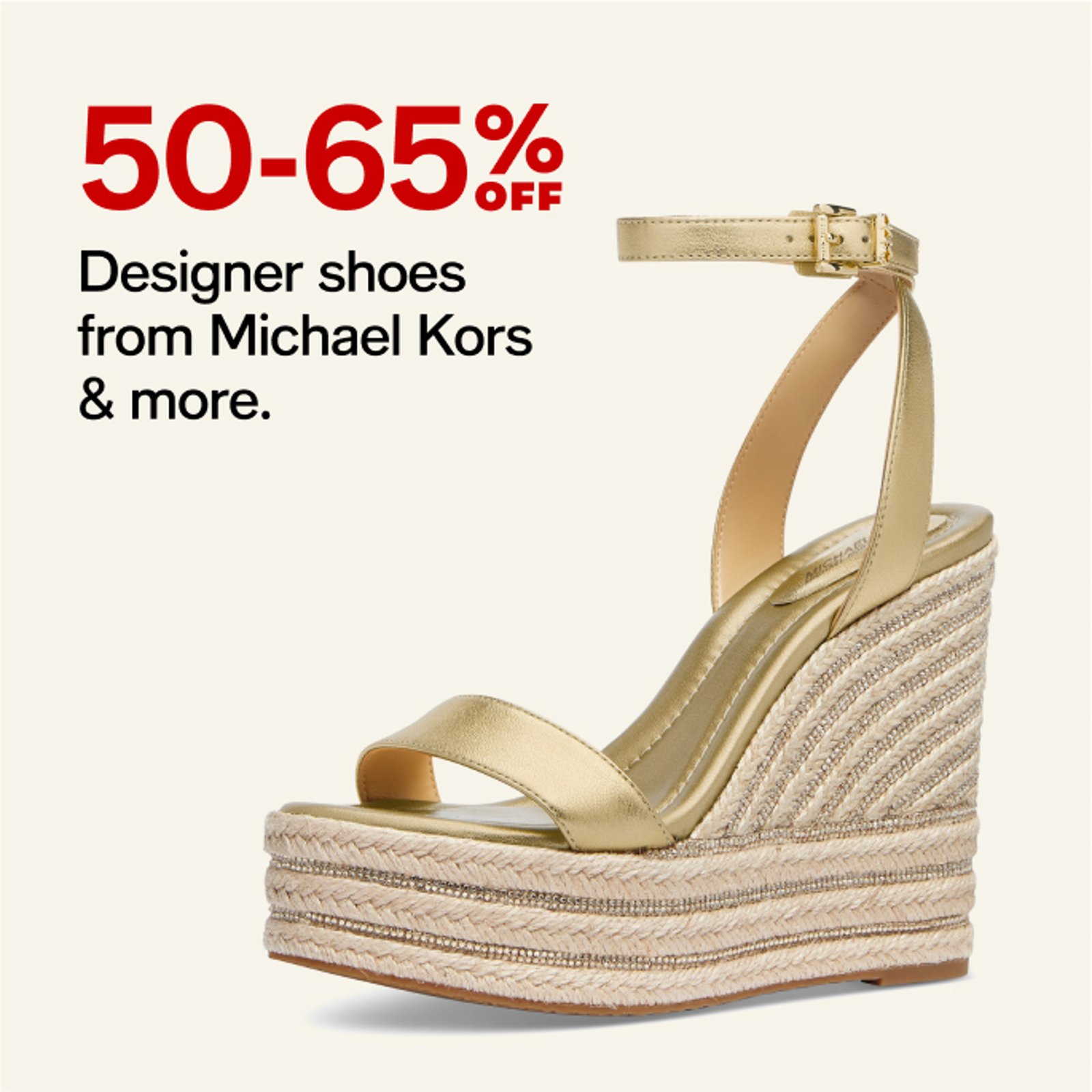 50-65% off Designer shoes from Michael Kors & more