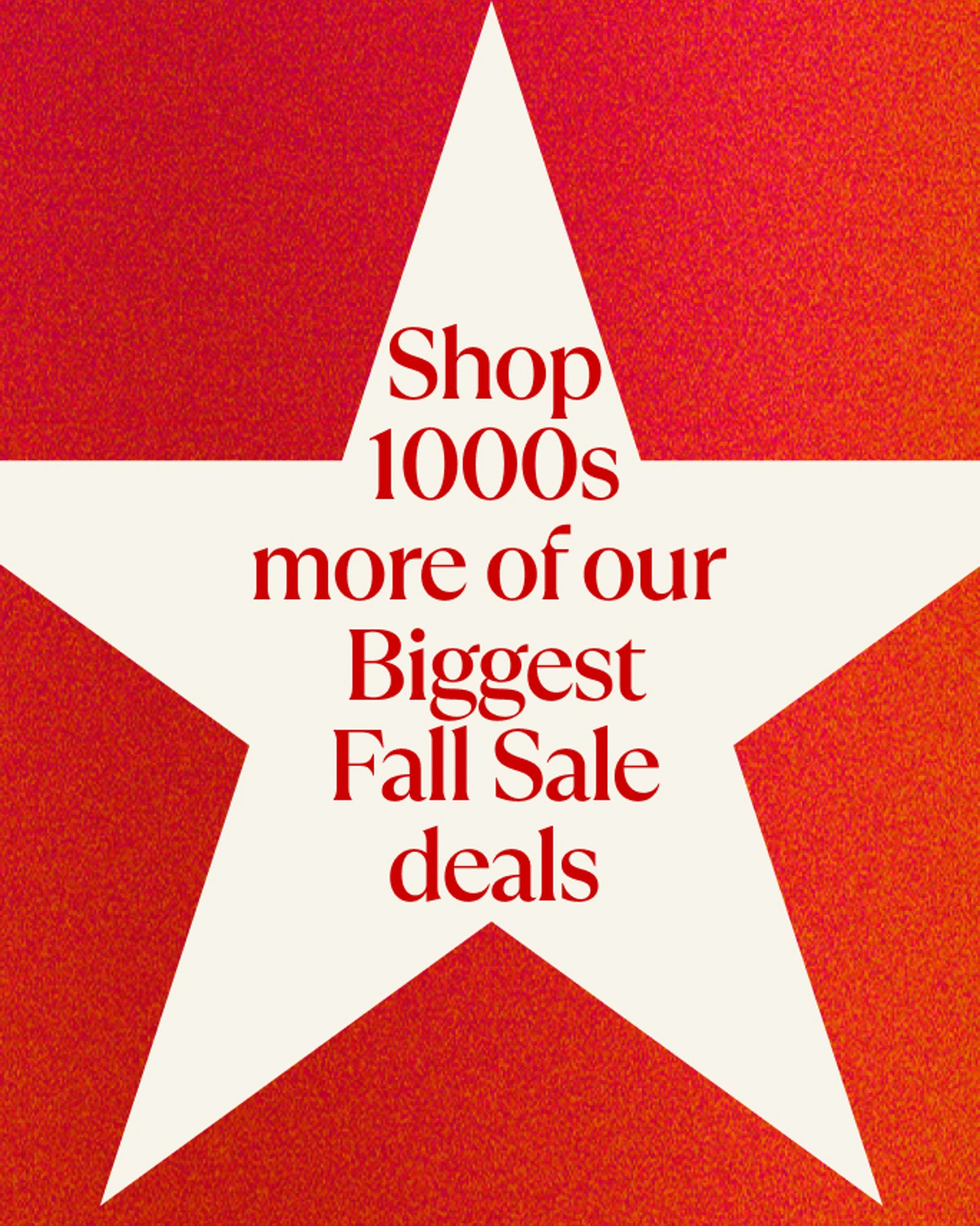 Fall sale