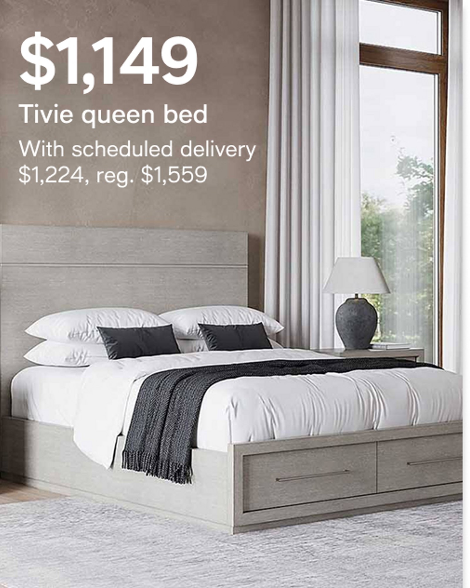 Tivie queen bed