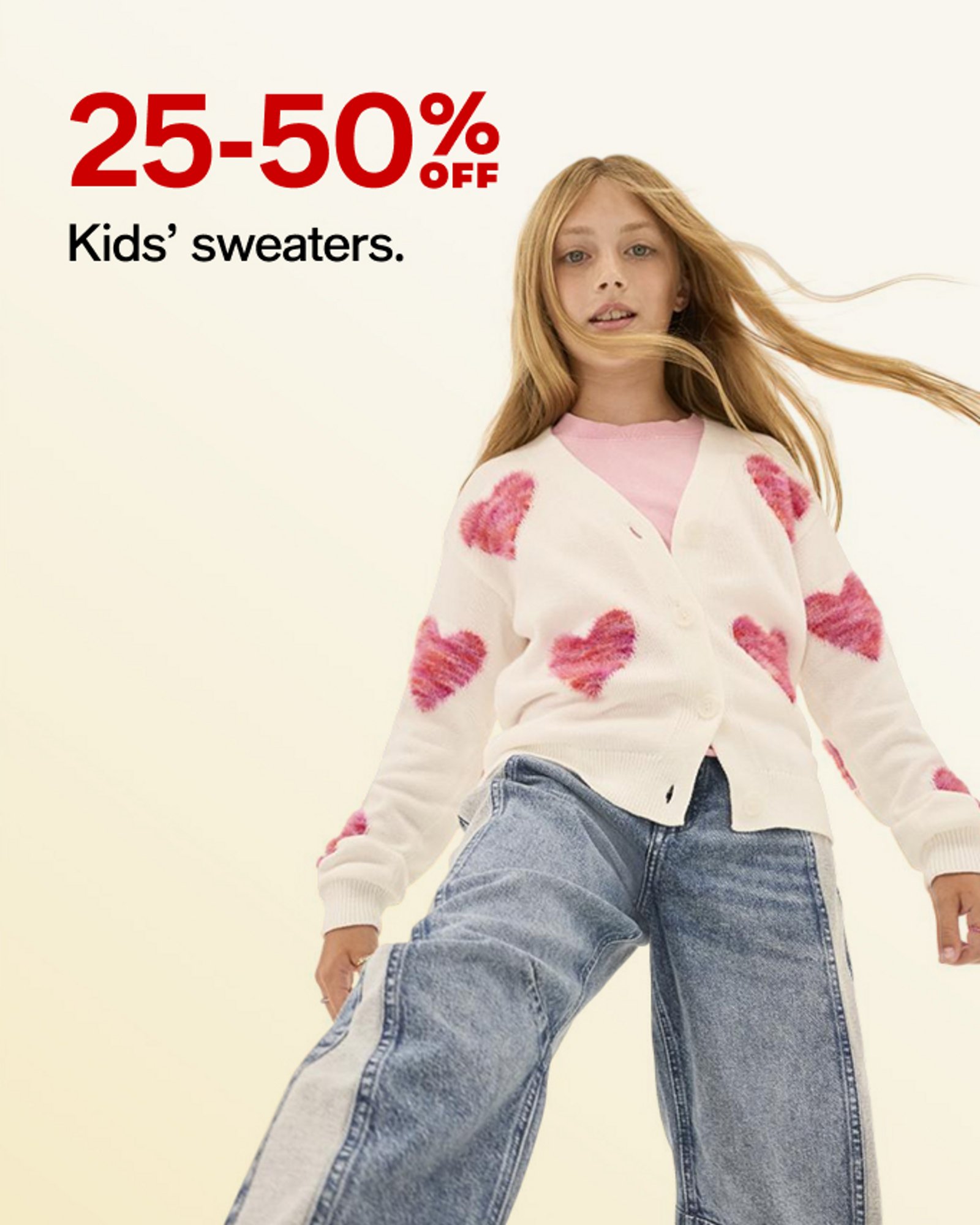 25-50% kids sweaters