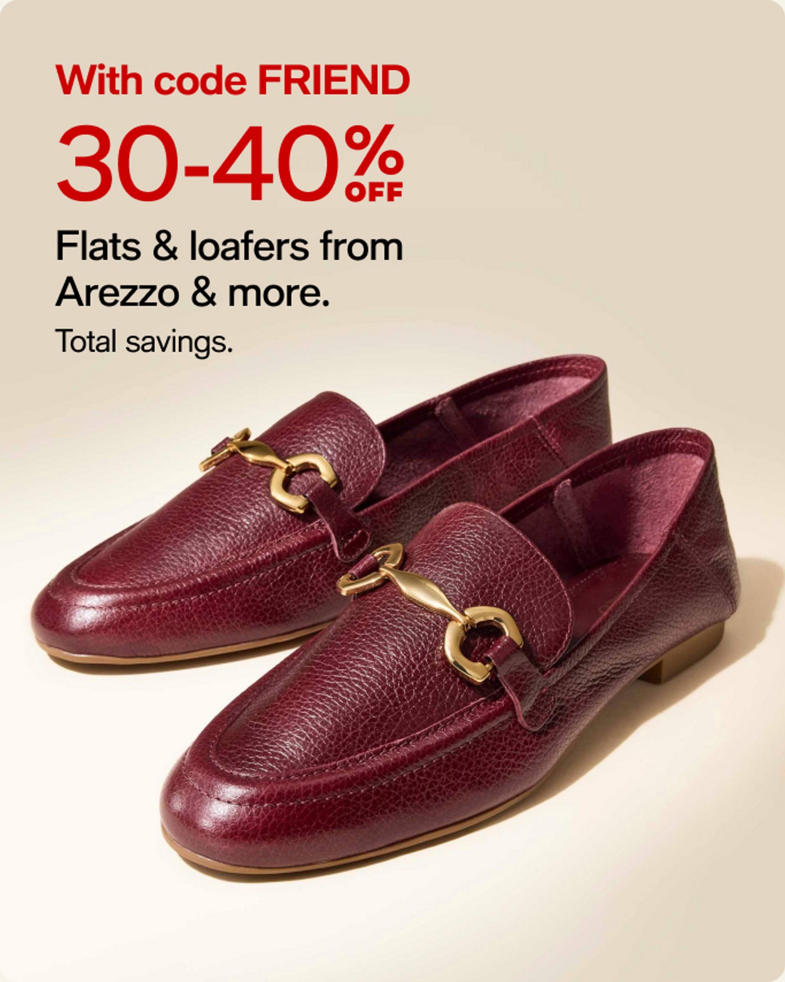 30-40% off flats