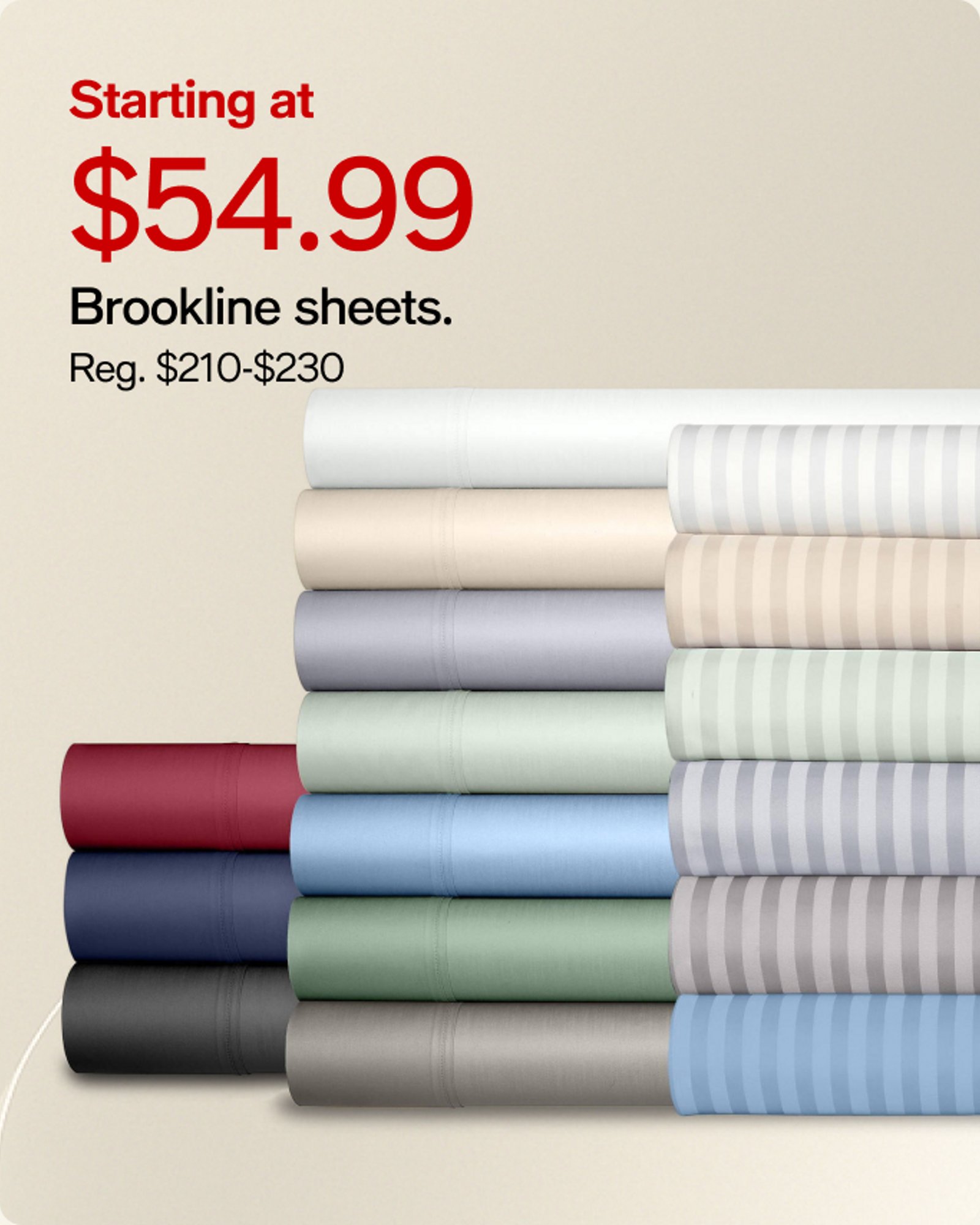 $54.99 Brookline Sheets