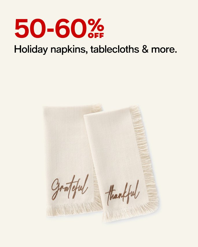 Holiday napkins