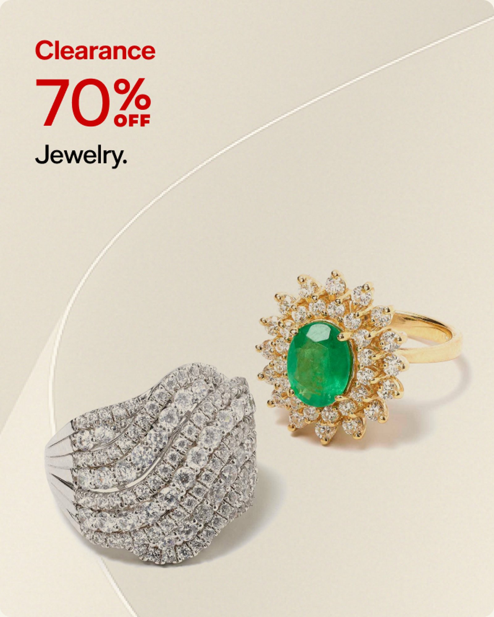 70% OFF Jewelry.