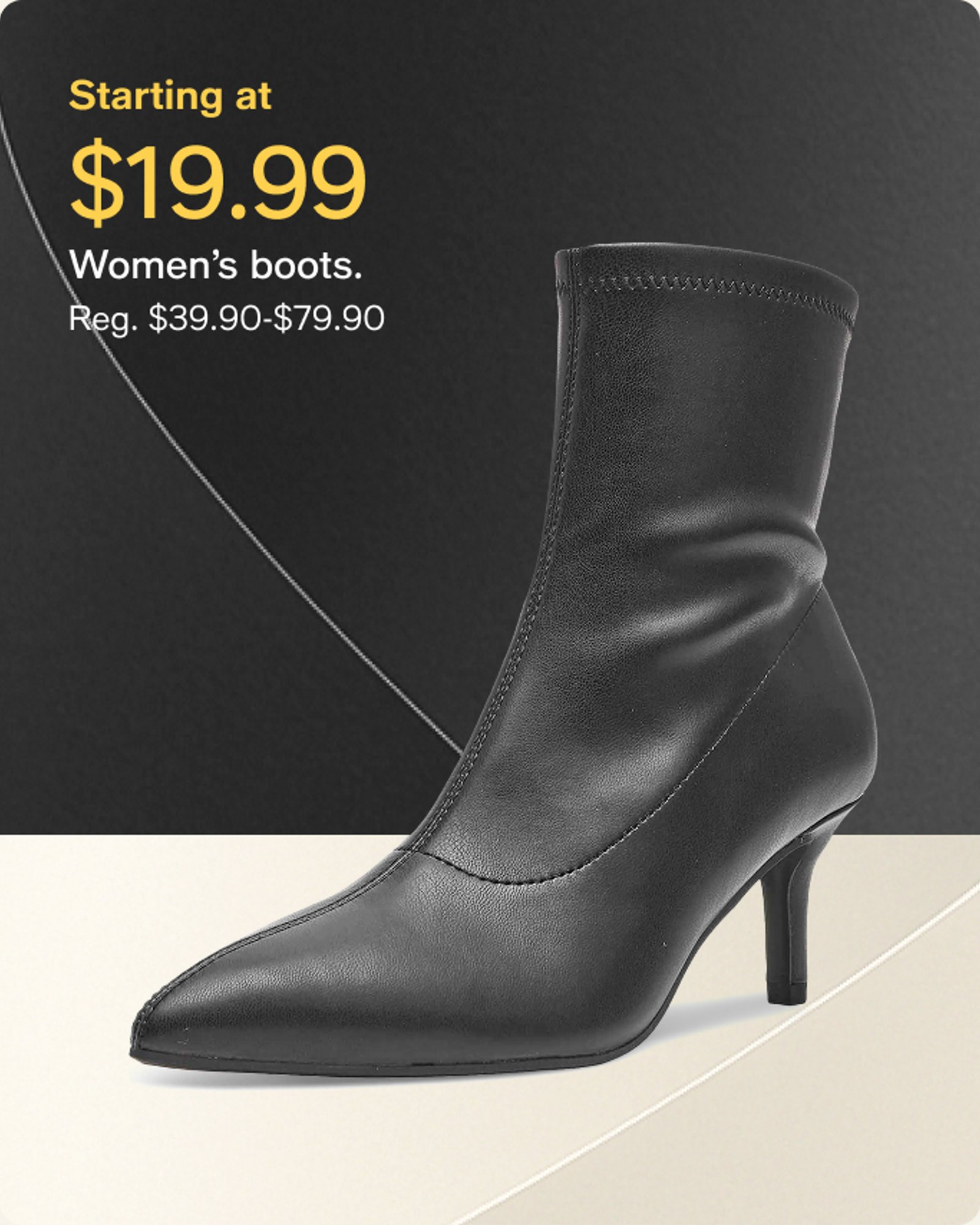 Starting at $19.99 Women's boots