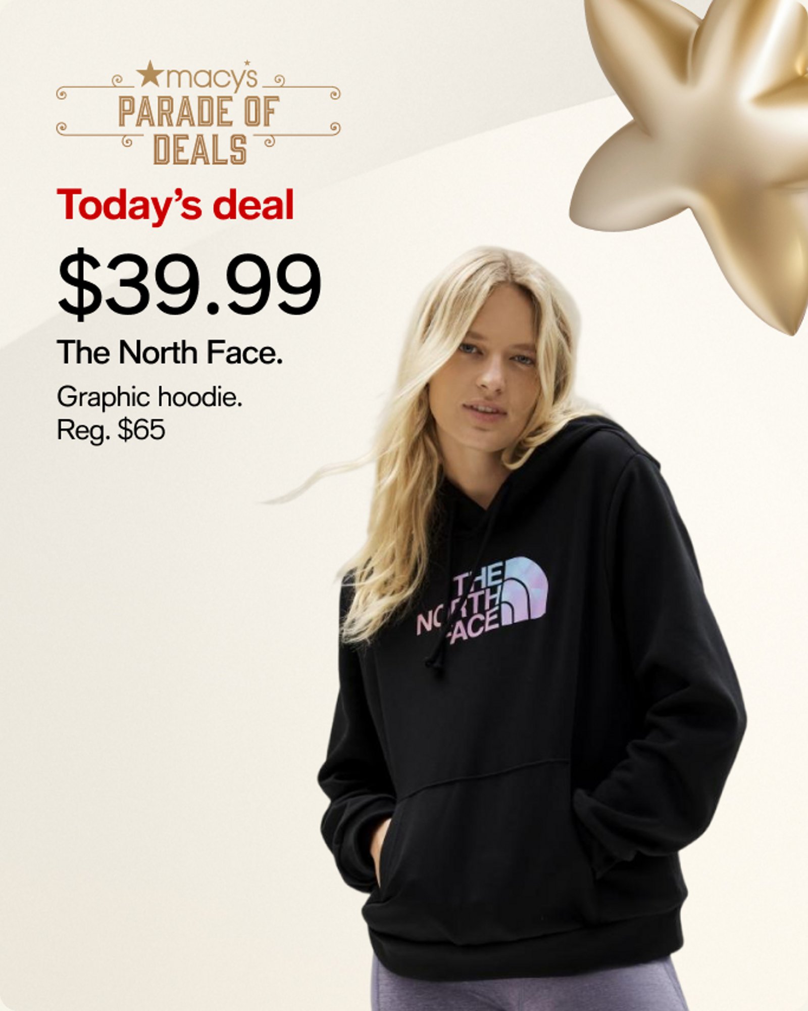 $39.99 The North Face.
